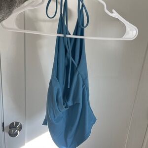 🩵 Reformation Henrietta Halter Tank Top